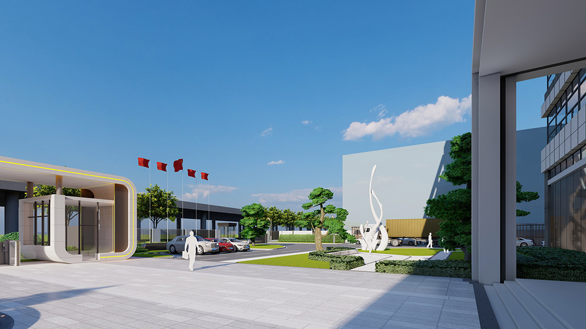 智能制造工廠(chǎng)景觀設(shè)計(jì)案例4