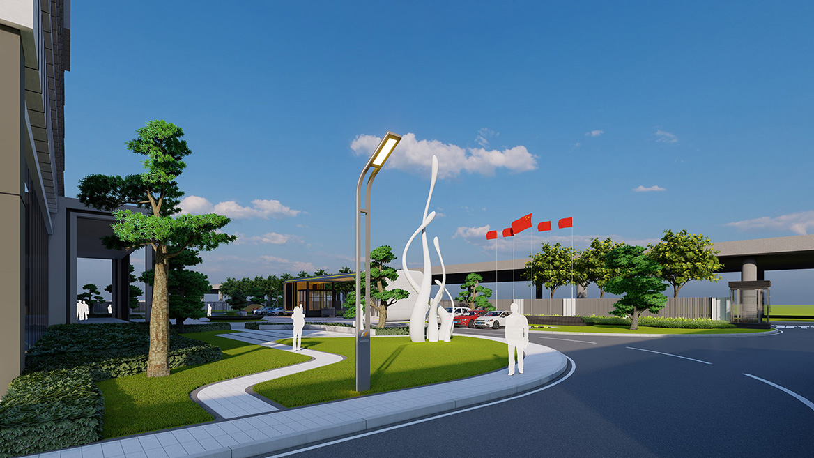 智能制造工廠(chǎng)景觀設(shè)計(jì)案例5